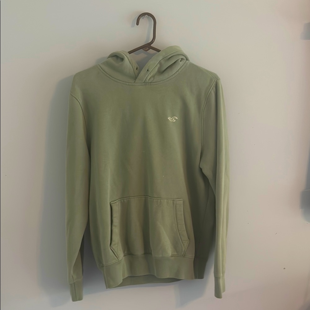Hollister Green Sweatshirt Hoodie Casual Style